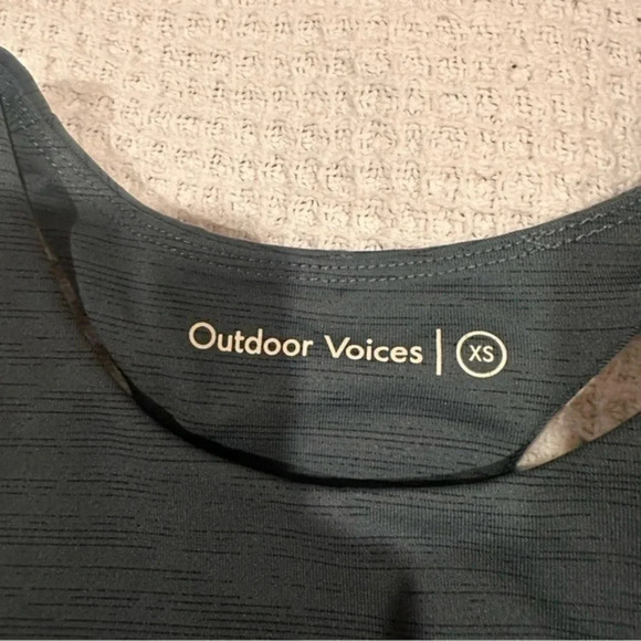 outdoor voices techsweat crop top green XS - Picture 4 of 7